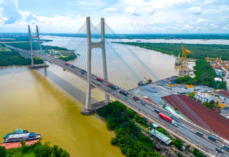 Cầu Phú Mỹ - Đường đi Vũng Tàu bằng xe máy