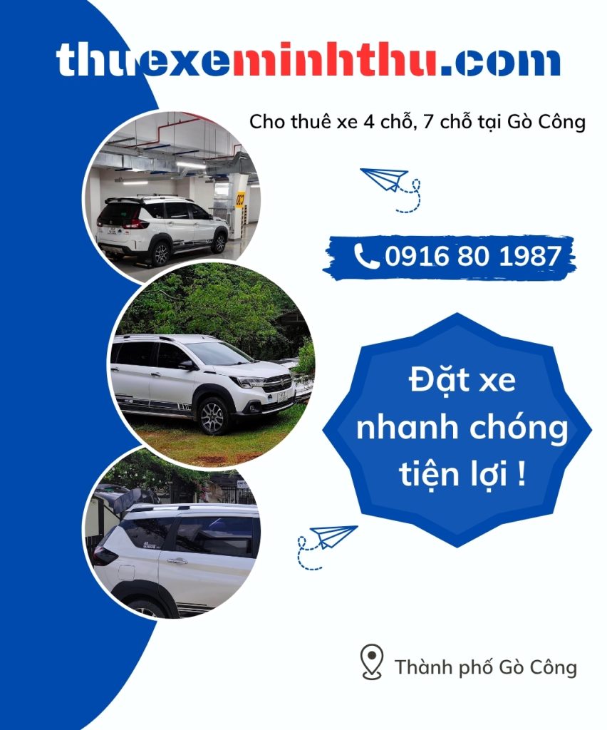 Thuê xe Minh Thư Gò Công